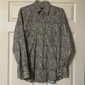 Roper Paisley Long Sleeve Pearl Snap Shirt